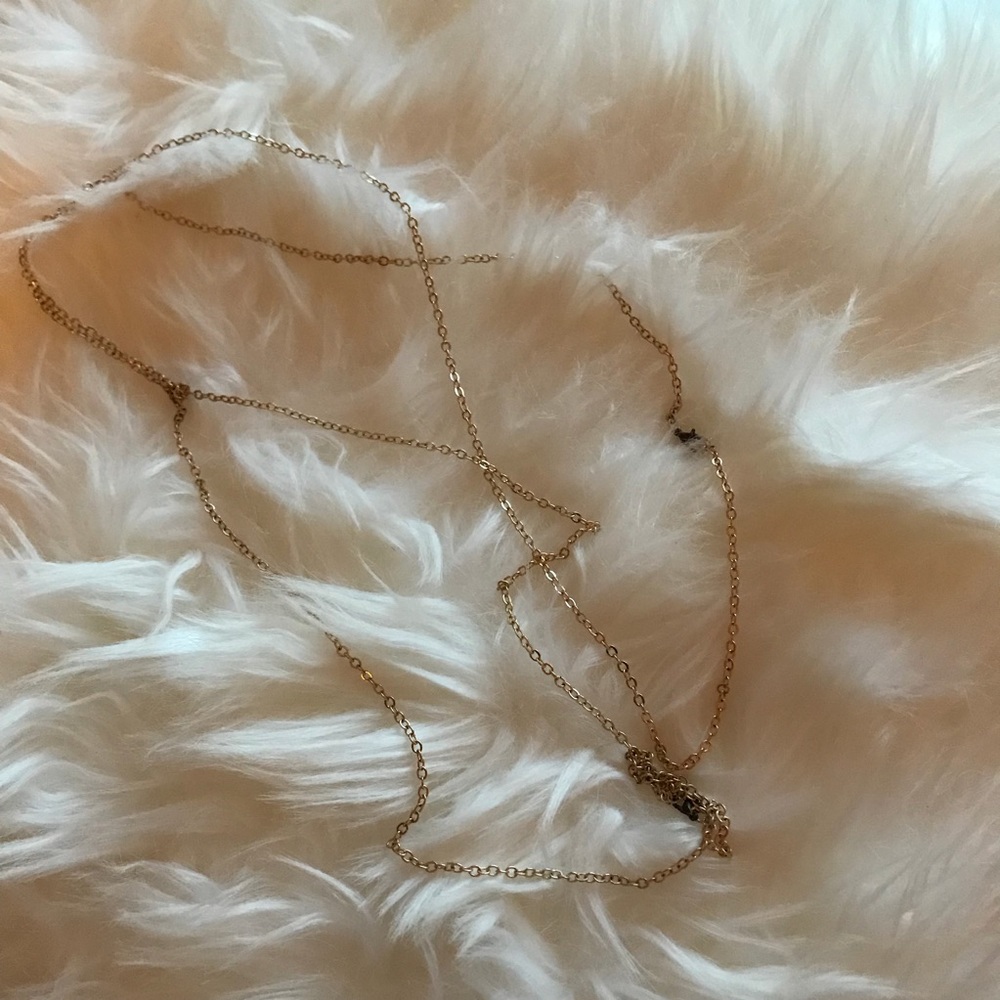 Gold harness body chain